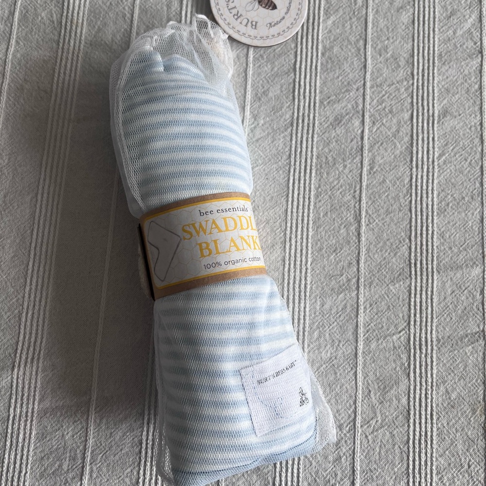 Light blue swaddling blanket